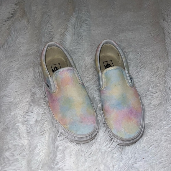 Cans Tie Dye Slip on Shoe size women’s 9 men’s 7.5 Pink Blue and Yellow - Picture 1 of 6